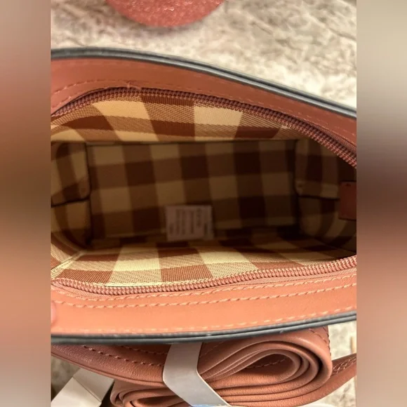 NWOT Muave Pink Croc Detail Crossbody - Picture 13 of 16